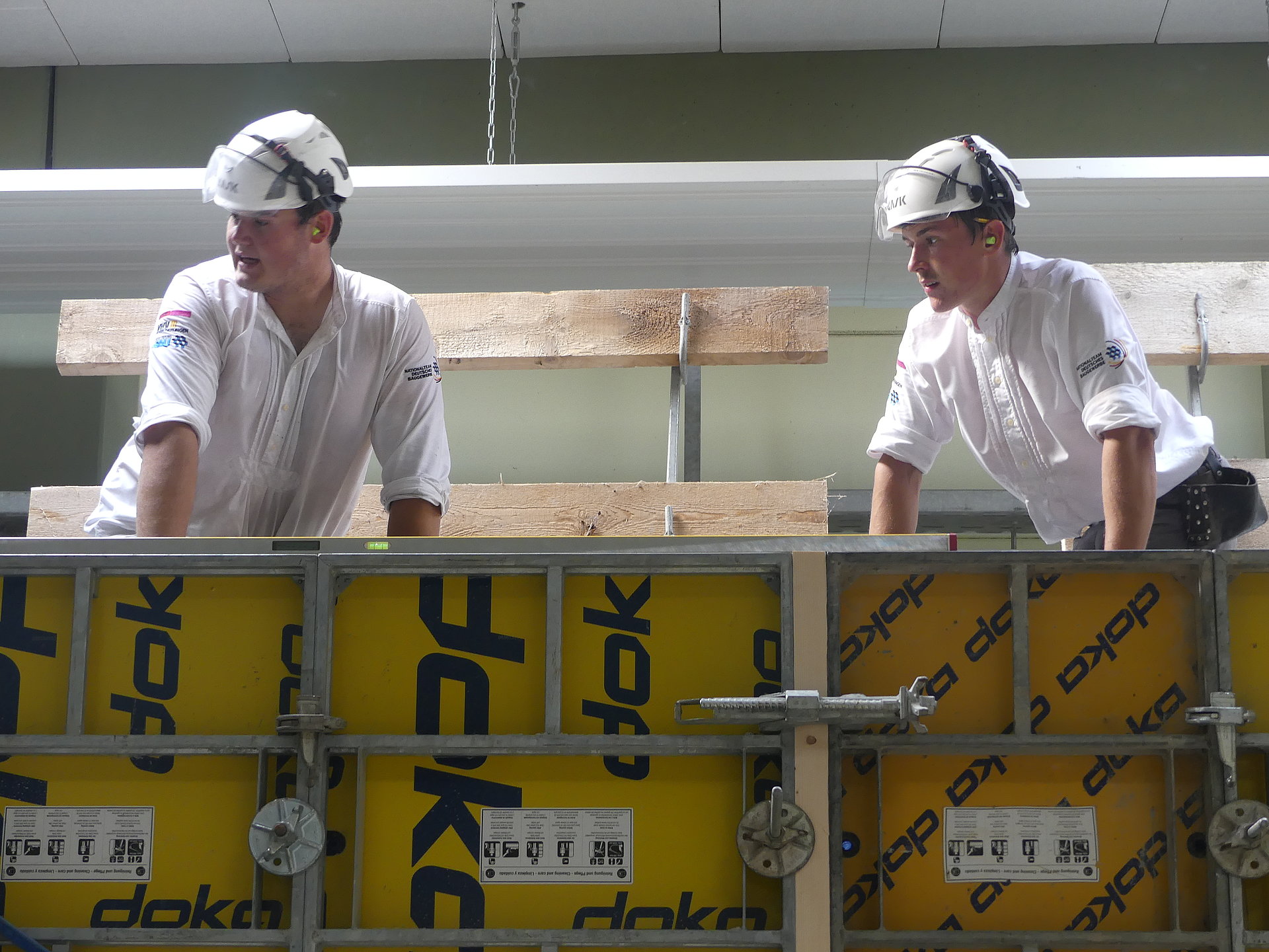 Das Beton und Stahlbetonbauerteam bereitet sich auf EuroSkills vor // Foto: ZDB/Leberle